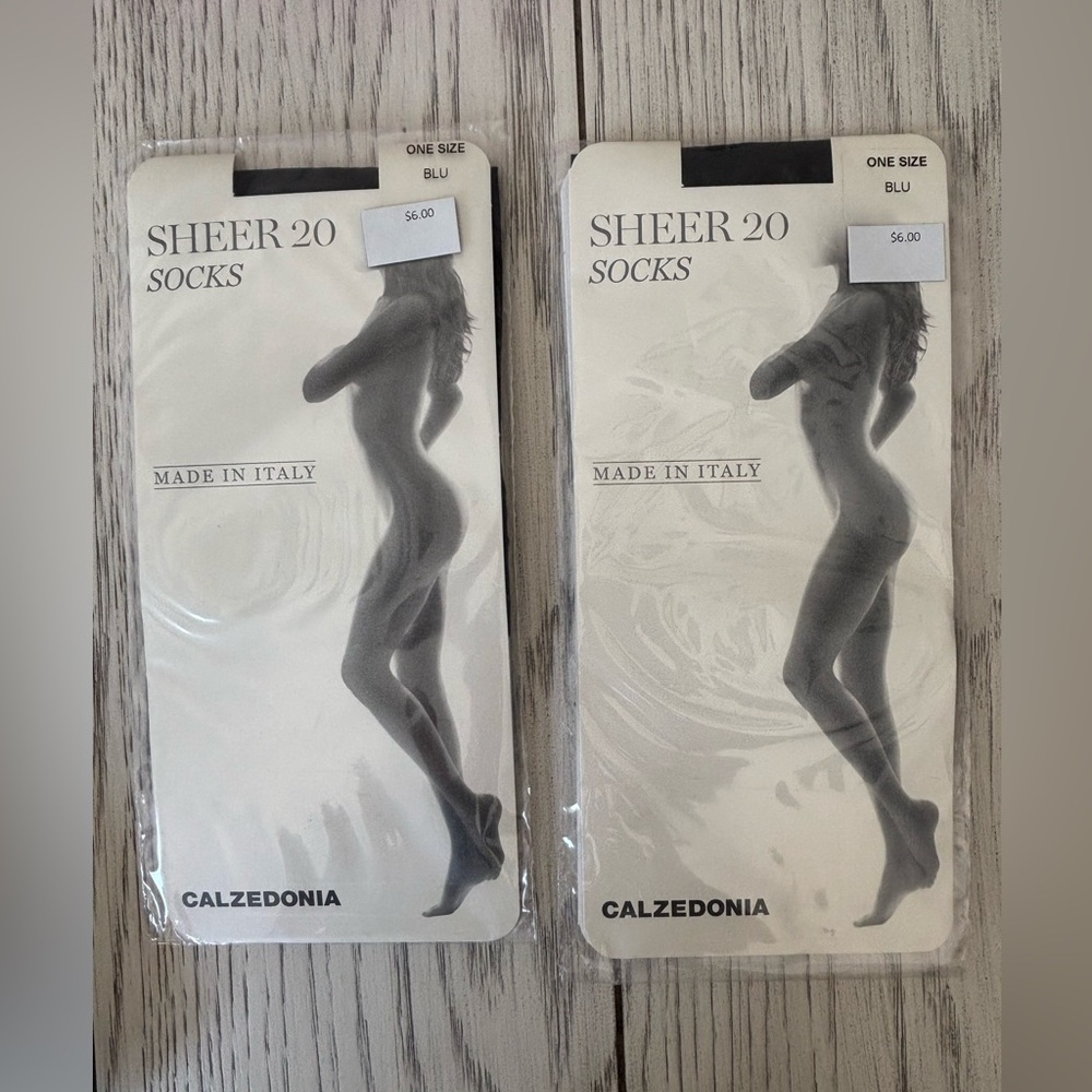 Calzedonia, Sheer 20 , socks, dark black, os